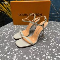 Louis Vuitton Women LV Blossom Sandal White Patent Calf Leather (2)