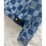 Louis Vuitton Men LV Damier Denim Jacket Cotton Blue Regular Fit 1AFGDH - Bild 9