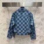 Louis Vuitton Men LV Damier Denim Jacket Cotton Blue Regular Fit 1AFGDH - Bild 3