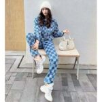 Louis Vuitton Women LV Damier Denim Jacket Cotton Blue Regular Fit 1AFGDH - Bild 12