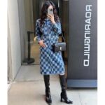 Louis Vuitton Women LV Damier Denim Jacket Cotton Blue Regular Fit 1AFGDH - Bild 13