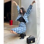 Louis Vuitton Women LV Damier Denim Skirt Cotton Blue Regular Fit 1AFGP2 - Bild 15