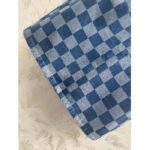 Louis Vuitton Women LV Damier Denim Skirt Cotton Blue Regular Fit 1AFGP2 - Bild 7