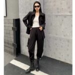 Louis Vuitton Women LV Embellished Wool Blouson Regular Fit Black 1AF997 - Image 11