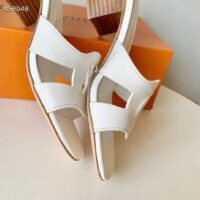 Louis Vuitton Women LV Isola Mule White Calf Leather 4.5 CM Heel 1ACG5E (10)