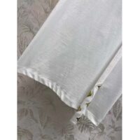 Louis Vuitton Women LV Monogram Accent Lavaliere T-Shirt Cotton White 1AC1MT (6)