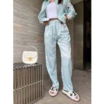 Louis Vuitton Women LV Monogram Cloud Baggy Pajama Pants Silk Sky Blue 1AC2HG - Image 9