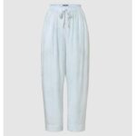 Louis Vuitton Women LV Monogram Cloud Baggy Pajama Pants Silk Sky Blue 1AC2HG