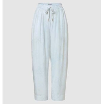 Louis Vuitton Women LV Monogram Cloud Baggy Pajama Pants Silk Sky Blue 1AC2HG