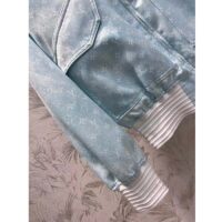 Louis Vuitton Women LV Monogram Cloud Baggy Pajama Pants Silk Sky Blue 1AC2HG (3)