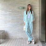 Louis Vuitton Women LV Monogram Cloud Baggy Pajama Pants Silk Sky Blue 1AC2HG - Image 8