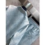 Louis Vuitton Women LV Monogram Cloud Baggy Pajama Pants Silk Sky Blue 1AC2HG - Image 4