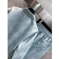 Louis Vuitton Women LV Monogram Cloud Baggy Pajama Pants Silk Sky Blue 1AC2HG (3)