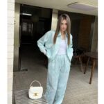 Louis Vuitton Women LV Monogram Cloud Baggy Pajama Pants Silk Sky Blue 1AC2HG - Image 7