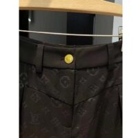 Louis Vuitton Women LV Monogram Jogging Pants Black Regular Fit 1AFHNP (3)