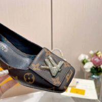 Louis Vuitton Women LV Pump Brown Monogram Flower Canvas (1)