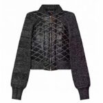 Giacca bomber trapuntata Malletage Louis Vuitton da donna, nera, vestibilità regolare, 1AFFP8