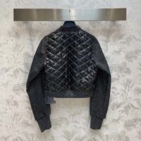 Louis Vuitton Women LV Quilted Malletage Bomber Jacket Black Regular Fit 1AFFP8 (14)