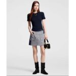 Louis Vuitton Women LV Ribbed Knit Top Wool Cashmere Dark Blue 1AFFRR - Image 11