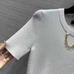 Louis Vuitton Women LV Ribbed Knit Top Wool Cashmere Milky White 1AC4GM - Image 7