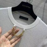 Louis Vuitton Women LV Ribbed Knit Top Wool Cashmere Milky White 1AC4GM - Image 9