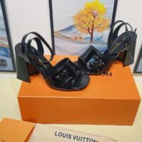 Louis Vuitton Women LV Shake Platform Sandal Black Calf Leather Lambskin 1ABVRQ (1)