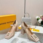 Louis Vuitton Women LV Shake Pump Beige Patent Calf Leather 9.5 CM Heel - immagine 4