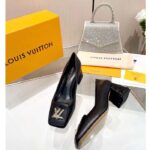 Louis Vuitton Women LV Shake Pump Black Calf Leather 5.5 CM Heel – Image 4