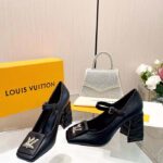 Louis Vuitton Women LV Shake Pump Black Calf Leather 9.5 CM Heel - immagine 3