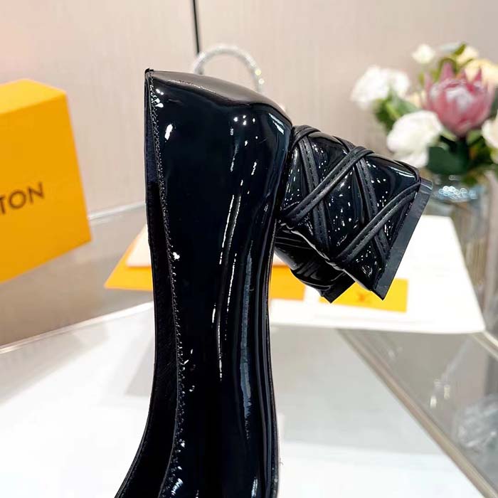 Louis Vuitton Women LV Shake Pump Black Patent Calf Leather