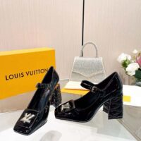 Louis Vuitton Women LV Shake Pump Black Patent Calf Leather 9.5 CM Heel (8)