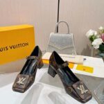 Louis Vuitton Women LV Shake Pump Brown Monogram Flower Canvas 5.5 CM Heel - immagine 3