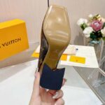 Louis Vuitton Women LV Shake Pump Brown Monogram Flower Canvas 9.5 CM Heel - immagine 8