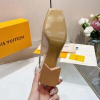 Louis Vuitton Women LV Shake Slingback Pump Beige Patent Calf Leather (8)