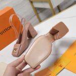 Louis Vuitton Women LV Shake Slingback Pump Beige Rose Lambskin Leather 1AC9WN – Image 8