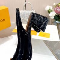 Louis Vuitton Women LV Shake Slingback Pump Black Patent Calf Leather (5)