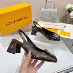 Louis Vuitton Women LV Slingback Pump Brown Monogram Flower Canvas – Bild 7