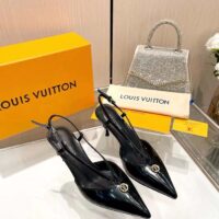 Louis Vuitton Women LV Stellar Slingback Pump Black Glazed Calf Leather 1ACLE0 (3)