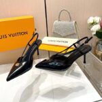 Louis Vuitton Women LV Stellar Slingback Pump Black Glazed Calf Leather 1ACLE0 - immagine 5