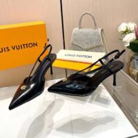 Louis Vuitton Women LV Stellar Slingback Pump Black Glazed Calf Leather 1ACLE0 (3)