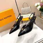 Louis Vuitton Women LV Stellar Slingback Pump Black Glazed Calf Leather 1ACLE0 - immagine 6