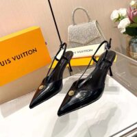 Louis Vuitton Women LV Stellar Slingback Pump Black Glazed Calf Leather 1ACLE0 (3)