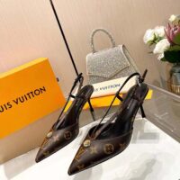 Louis Vuitton Women LV Stellar Slingback Pump Brown Monogram Canvas (7)