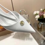 Louis Vuitton Women LV Stellar Slingback Pump White Glazed Calf Leather - immagine 7