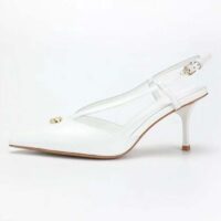 Louis Vuitton Women LV Stellar Slingback Pump White Glazed Calf Leather (6)