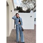 Louis Vuitton Women LV Wide-Leg Graphic Accent Jeans Cotton Blue Regular Fit 1AFFWE - immagine 15