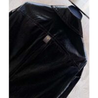 Louis Vuitton Women LV Wind Flap Trench Coat Black Regular Fit 1ABC6N (14)