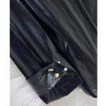 Louis Vuitton Women LV Wind Flap Trench Coat Black Regular Fit 1ABC6N - Image 9