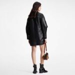 Louis Vuitton Women LV Wind Flap Trench Coat Black Regular Fit 1ABC6N - Image 14