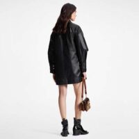 Louis Vuitton Women LV Wind Flap Trench Coat Black Regular Fit 1ABC6N (14)